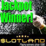Online slot machine progressive jackpot big winner at Slotland