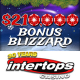 Weather Report Forecasts a 210K Bonus Blizzard at Intertops Casino this Winter